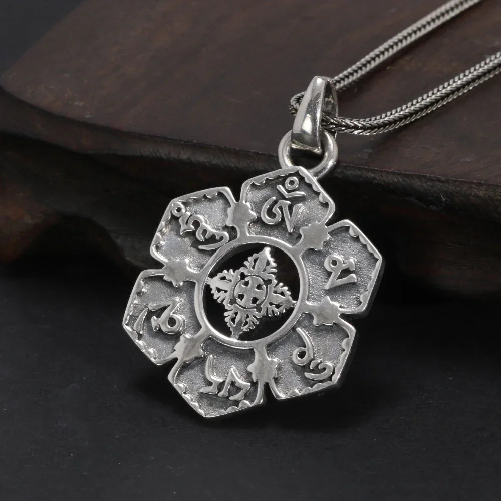 Colgante Mantra Om Plata 925