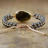 Pulsera de Hematita y Labradorita