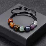 Pulsera de 7 Chakras con Piedras Roladas