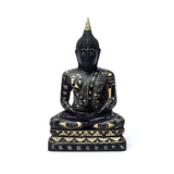 Estatua de Buda negra en meditación - Mundo Tibet