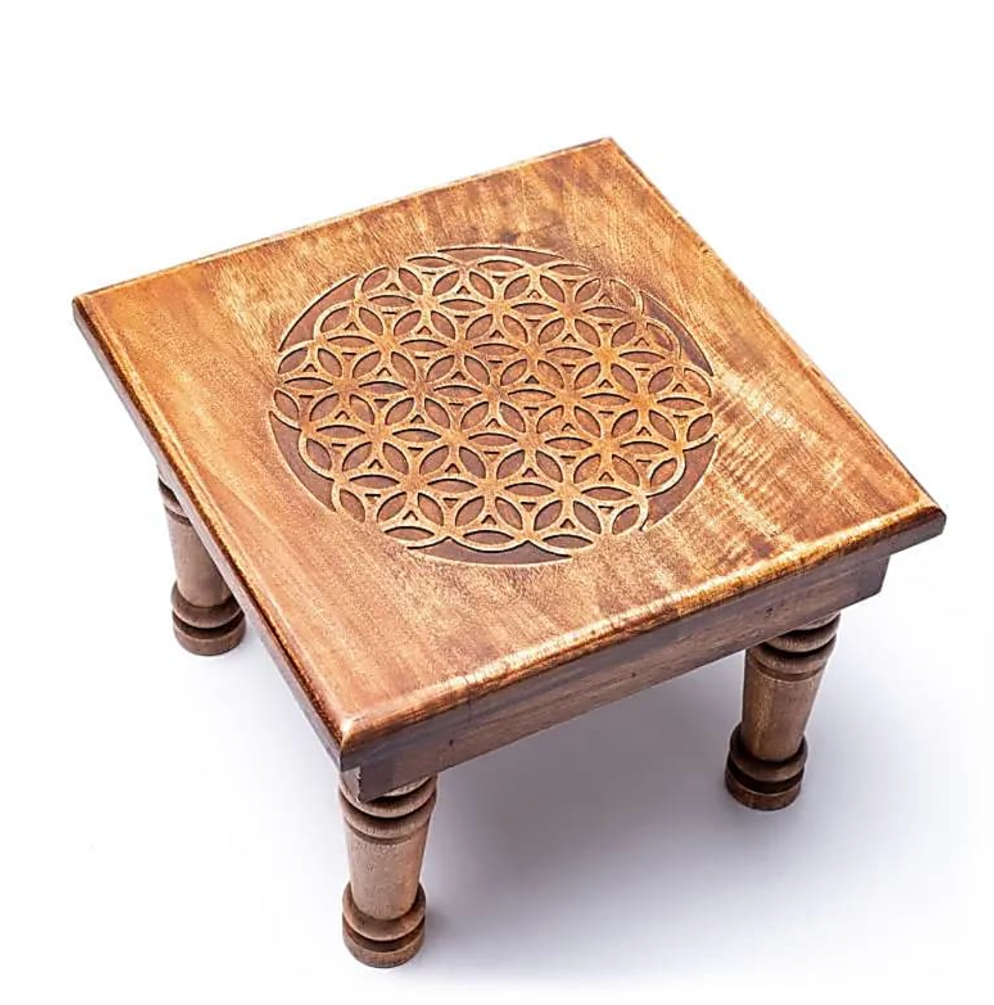 Tabla de la Flor de la Vida – Energía Sagrada y Armonía en Madera de Acacia - Mundo Tibet