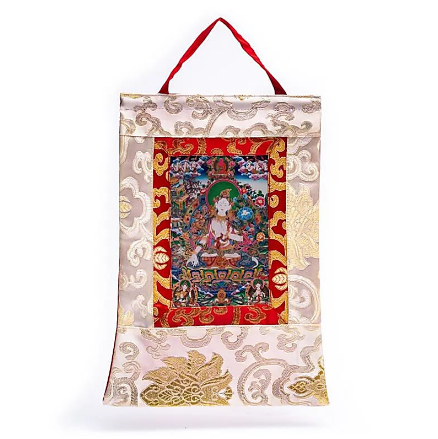 T Mandala Impreso Tara Blanca - Mundo Tibet