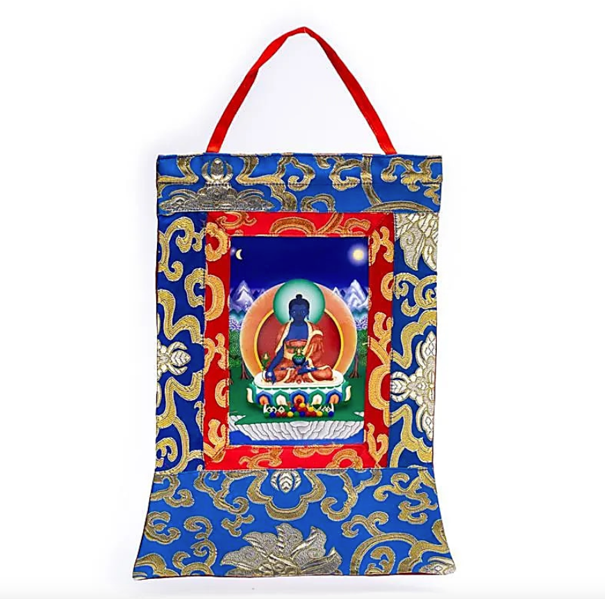 Thangka Impreso de Buda de Medicina - Mundo Tibet