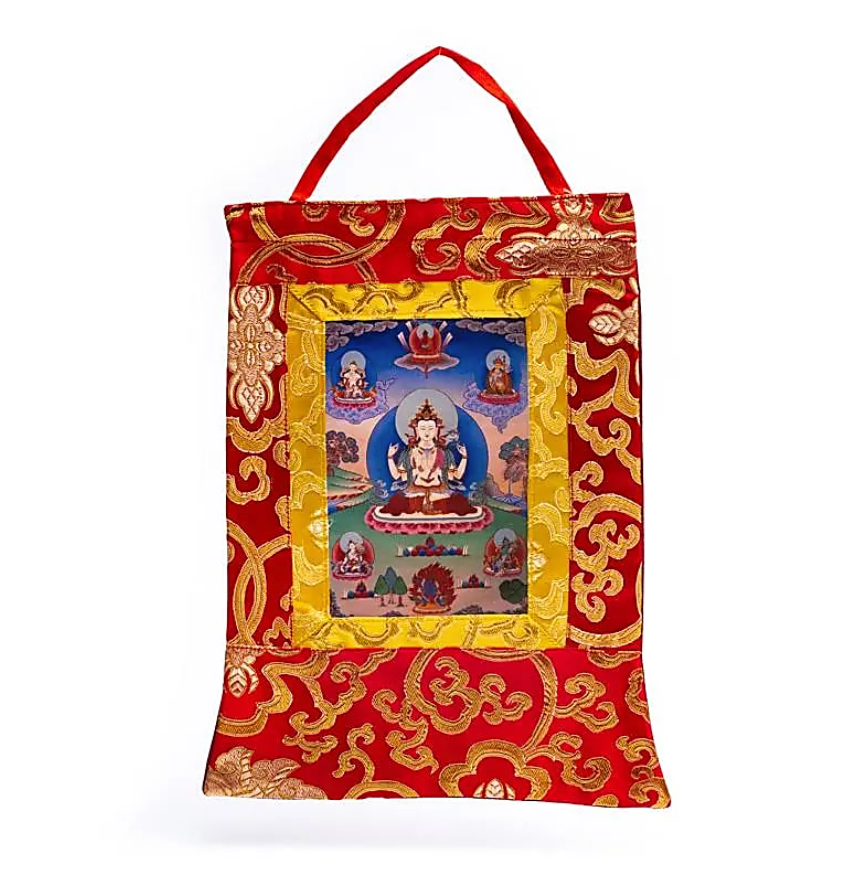 Thangka impresa de Chenrezig - Mundo Tibet