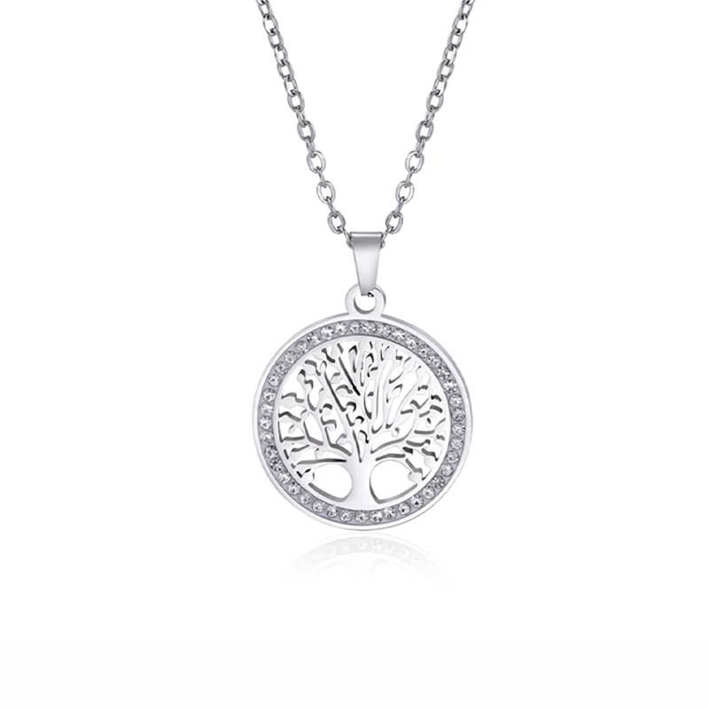 Colgante árbol de la vida con circonita - Mundo Tibet