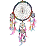 Colgante de Sueños de Lino Arcoíris - Mundo Tibet
