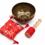 Campana tibetana de oración, buda dorado - Mundo Tibet