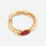Pulsera Wrap - Rhodochrosita - Color Natural
