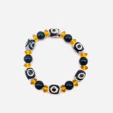 Pulsera Dzi de 3 Ojos Riqueza