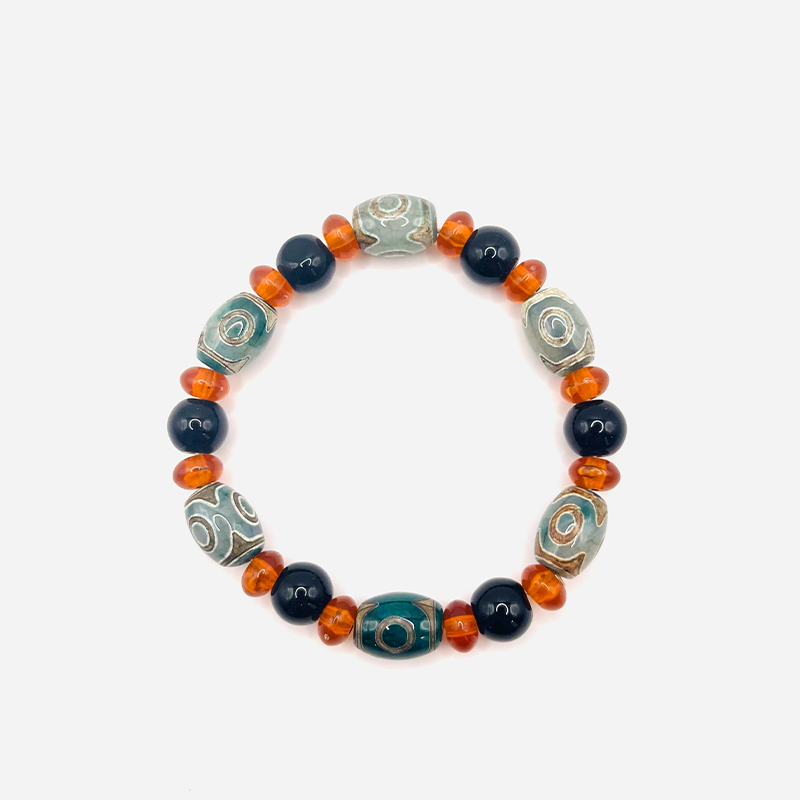 Pulsera Dzi de 3 Ojos de Sabiduría