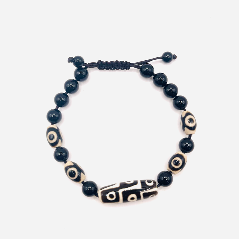 Pulsera Dzi con 9 y 3 ojos