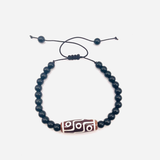 Pulsera Dzi de 9 Ojos Armonía - Roja