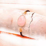 pulsera-cuerda-ajustable-cuarzo-rosa - Mundo Tibet