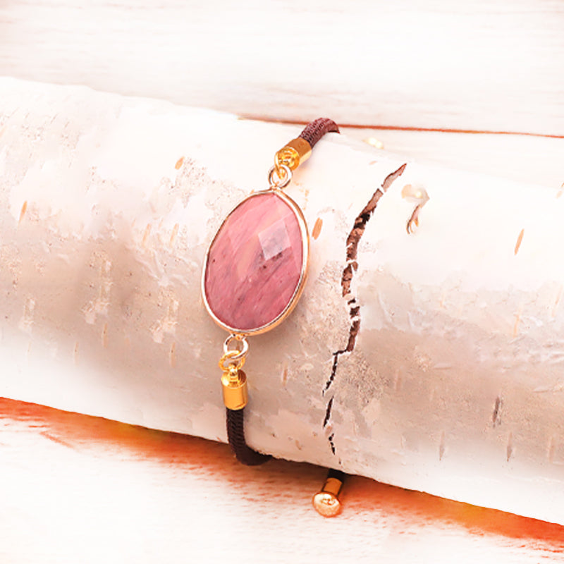 pulsera-cordón-ajustable-rhodonita - Mundo Tibet