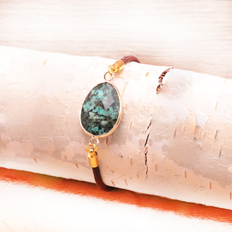 pulsera-cuerda-ajustable-turquesa - Mundo Tibet