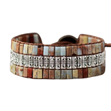 pulsera-tibetano-armonía-de-otoño-jaspe - Mundo Tibet