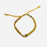 Pulsera de Buena Suerte con Mantra - Ocre