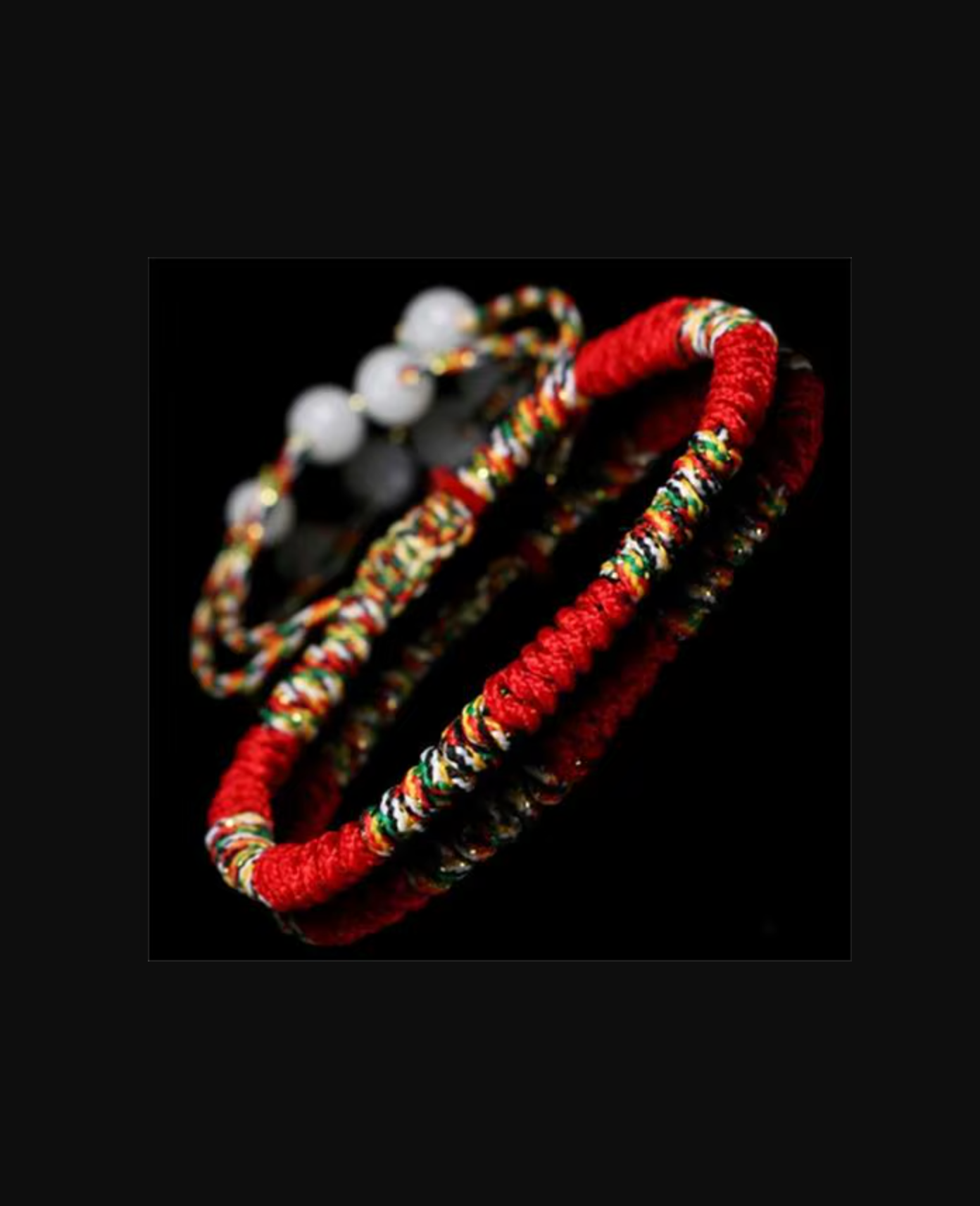 Pulsera Tibetana de Buda, Amuleto Rojo - Mundo Tibet