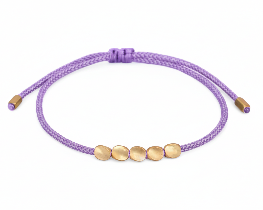 pulsera tibetana de la suerte, 4 cuentas de cobre, Mundo Tibet