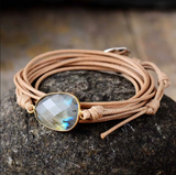 pulsera labradoíta, color natural - Mundo Tibet