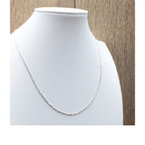 cadena de plata 925, tejido, tamaño 45 - Mundo Tibet