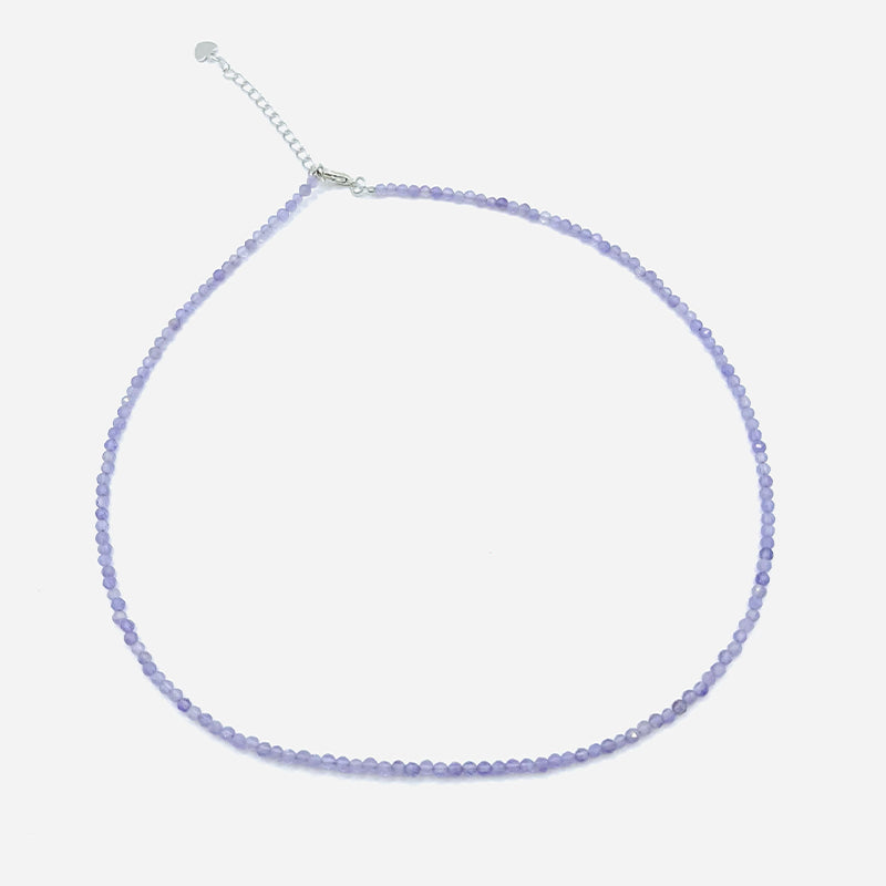 Collar de Serenidad Sagrada – Amatista Natural Facetada - Mundo Tibet