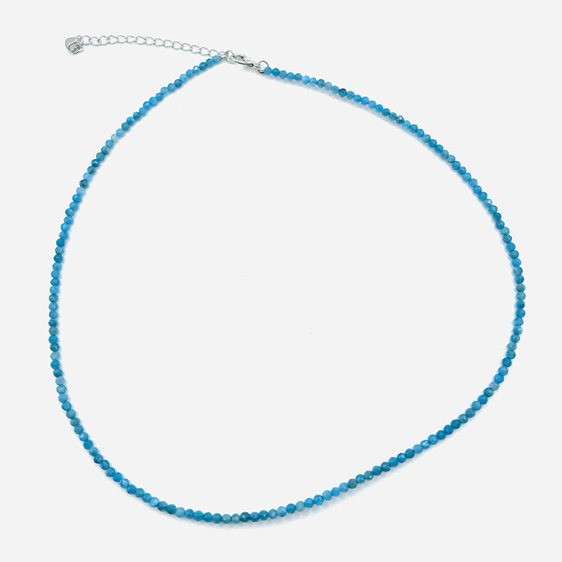 Collar de Apatita Natural Facetada – Mundo Tibet