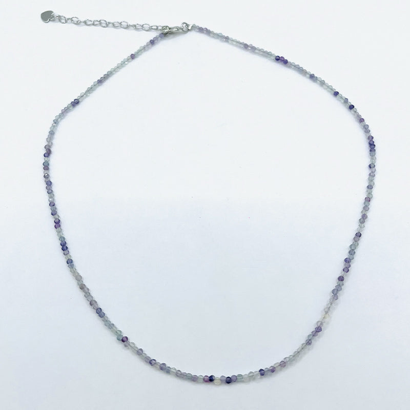 Collar Equilibrio Cristal – Fluorita Natural - Mundo Tibet