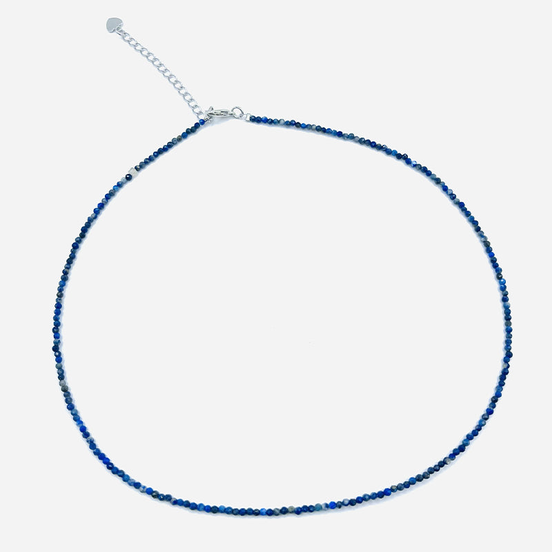 Collar Voz de los Cielos – Lápiz Lazuli Natural Facetado - Unviers Tibet