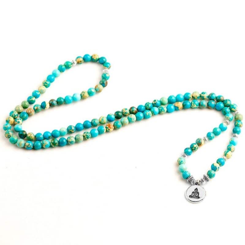 collar de 108 cuentas - Turquesa - Mundo Tibet