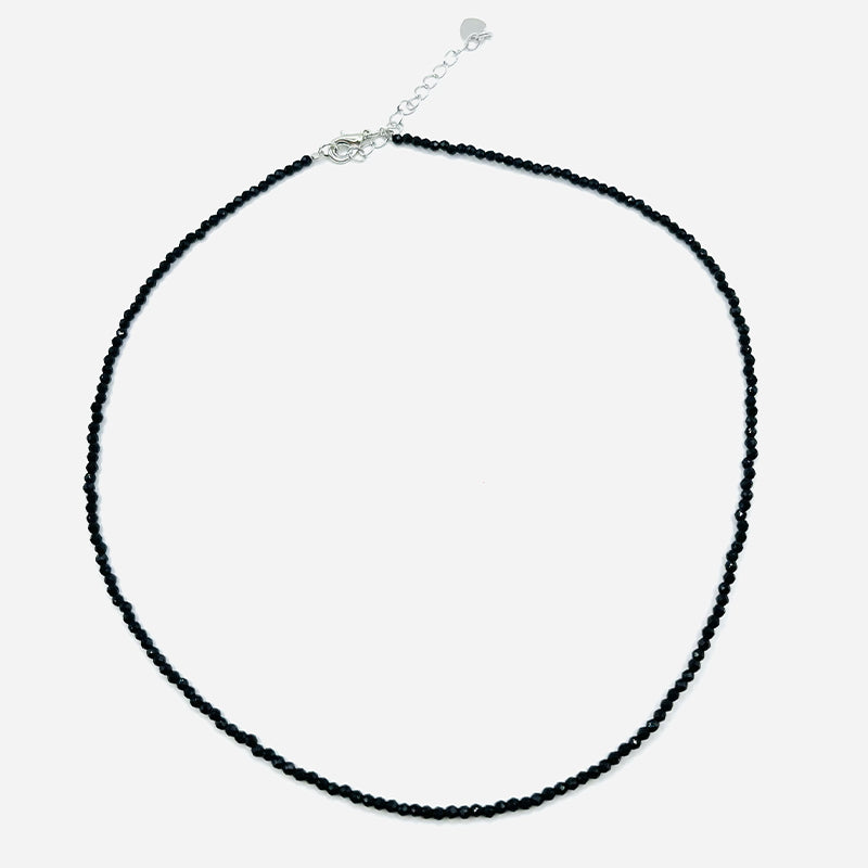 Collar Escudo Negro – Obsidiana Natural Facetada - Mundo Tibet