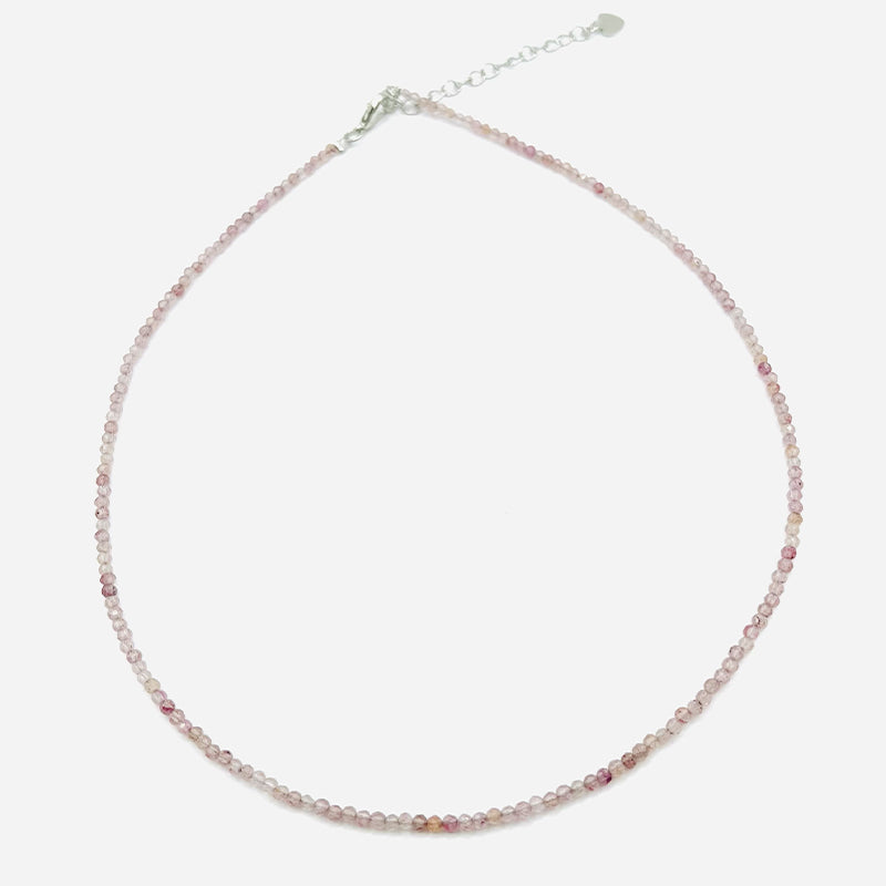 Collar Armonía Suave – Cuarzo Rosa Facetado - Mundo Tibet