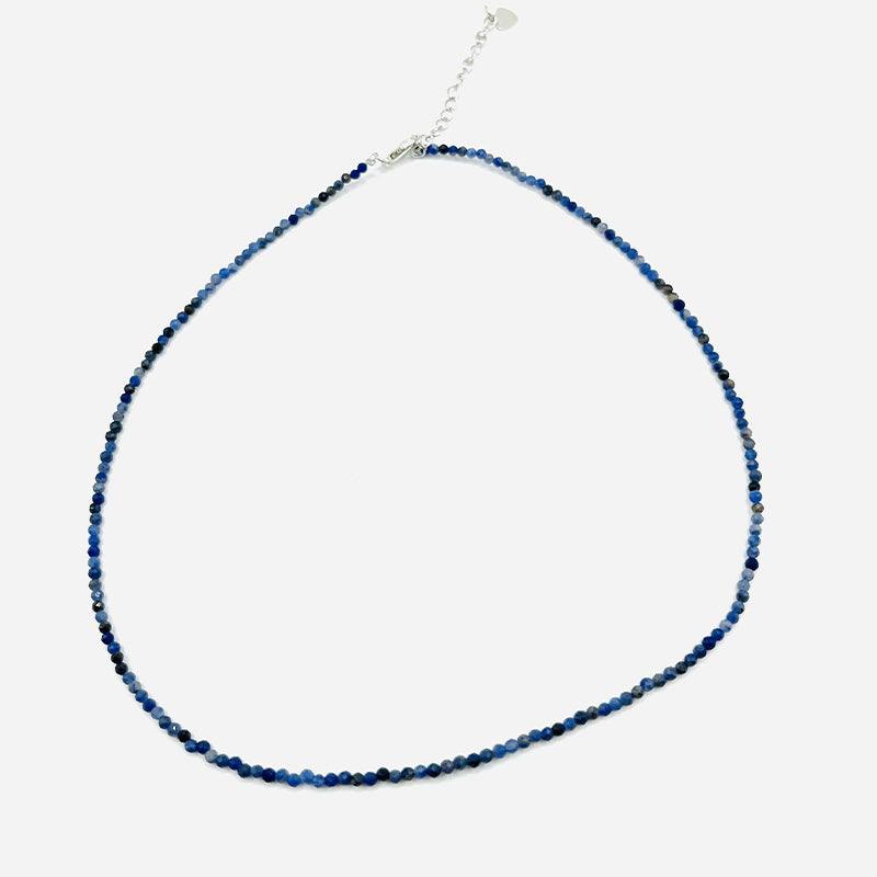 Collar Sodalita Azul Natural Facetada - Mundo Tibet