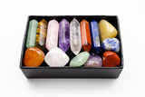 cristal de roca 7 chakras - 14 piedras - Mundo Tibet