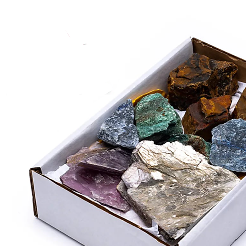 Caja de Piedras Naturales para fortalecer la fuerza interior y la sabiduría - Mundo Tibet
