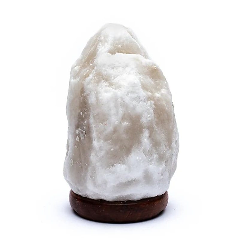 Lámpara de sal de Himalaya blanca - LED - Mundo Tibet