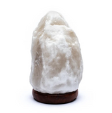 Lámpara de sal de Himalaya blanca - LED - Mundo Tibet