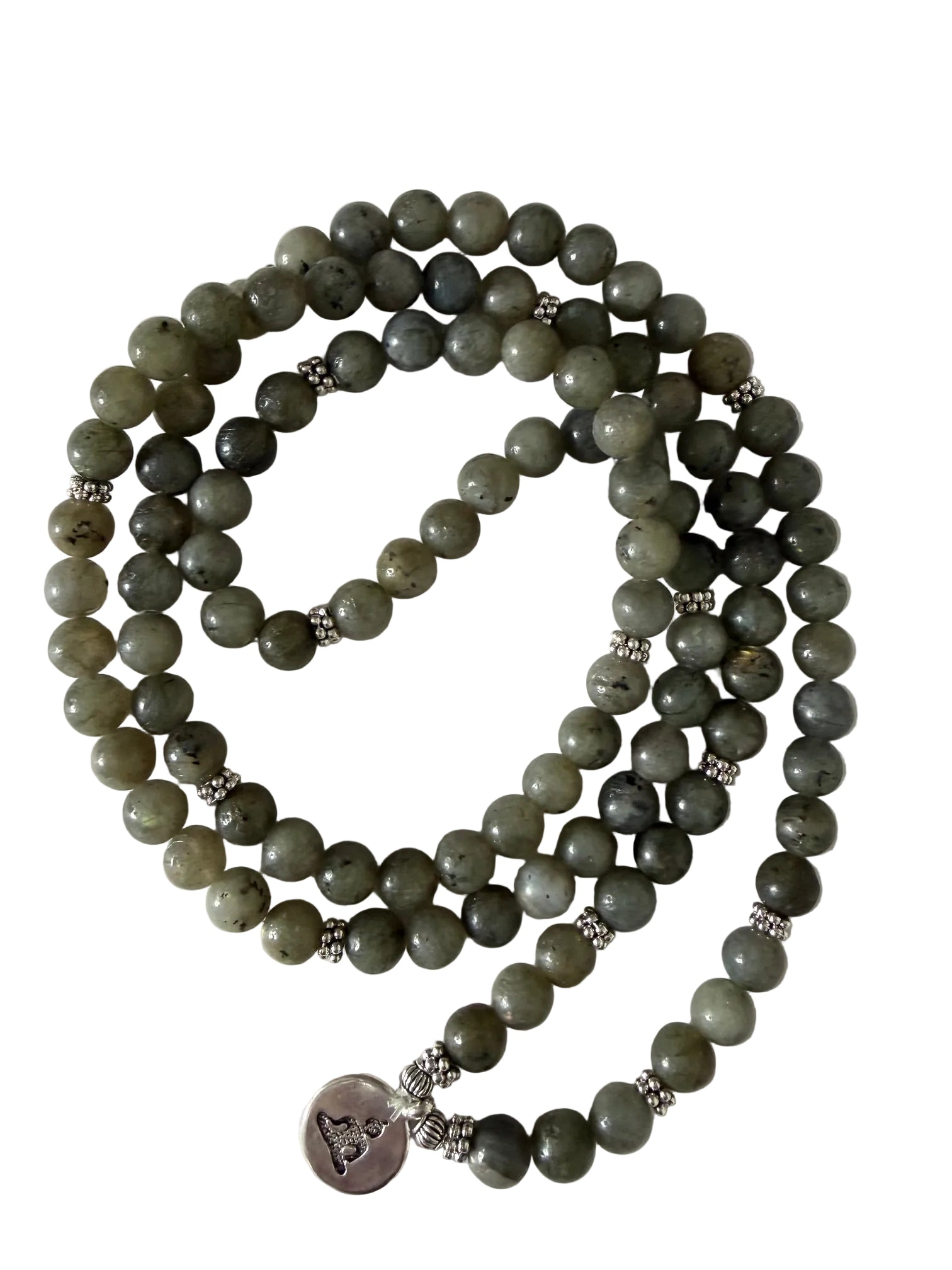mala labradorite bouddha