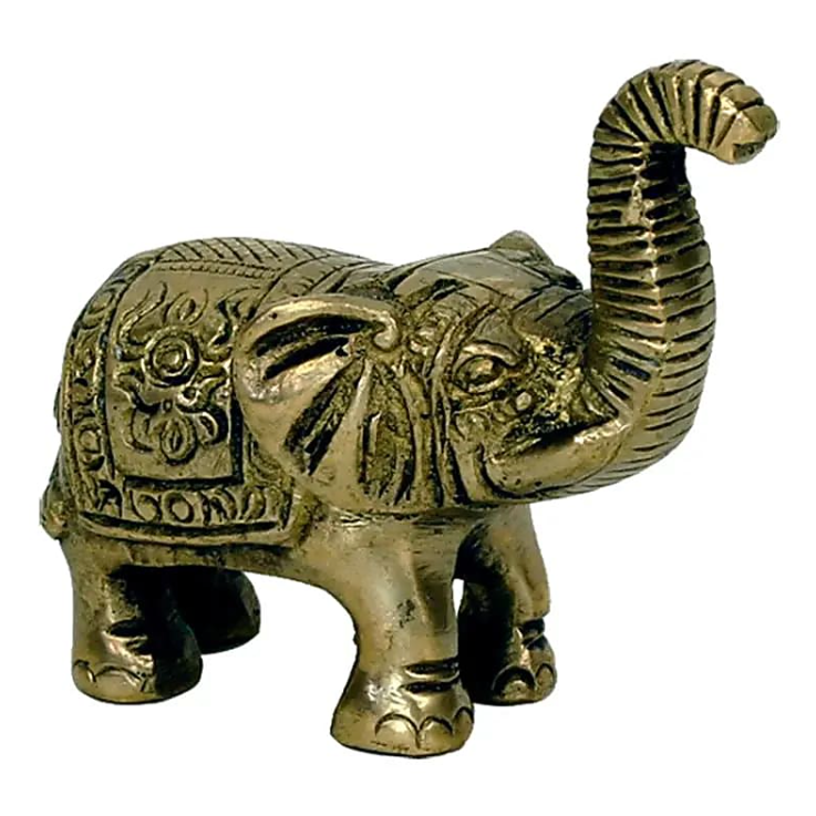 mini estatua de elefante, amuleto de buena suerte - Mundo Tibet