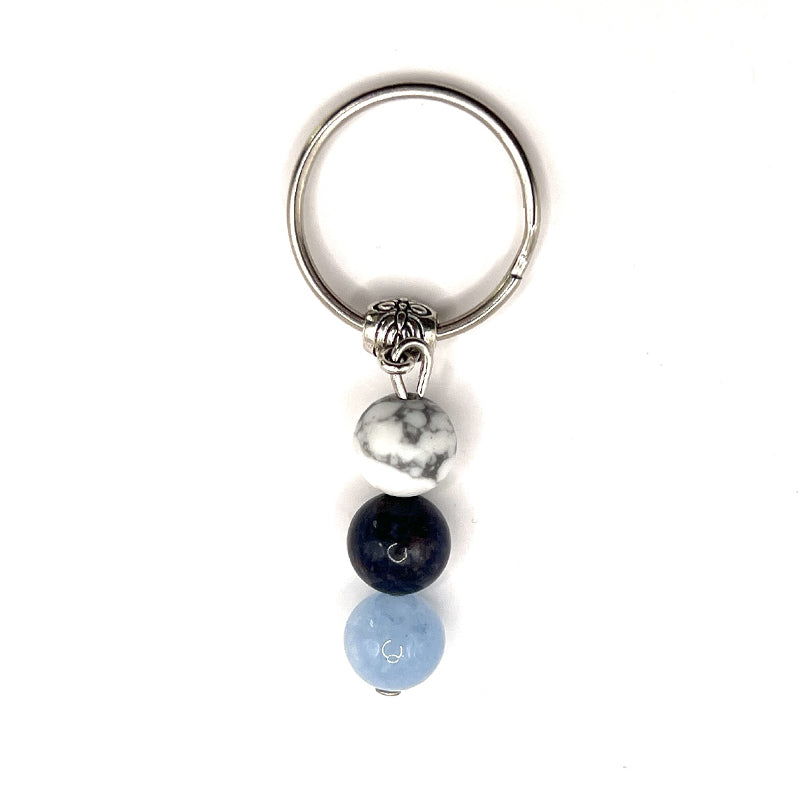 abrigo de llaves, piedras preciosas, Howlite, sodalita, aguamarina, Mundo Tibet