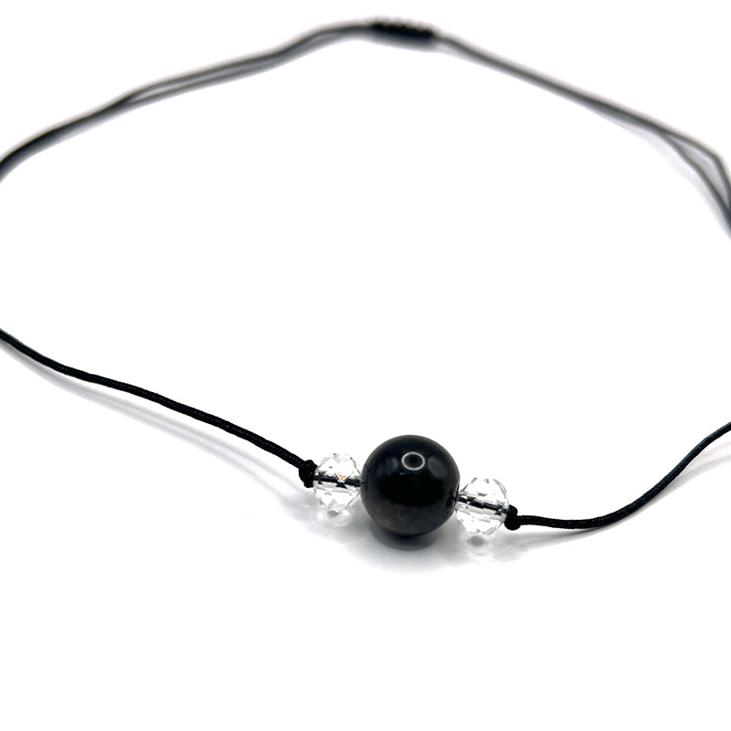 Colgante de Obsidiana y Hematita - Protección