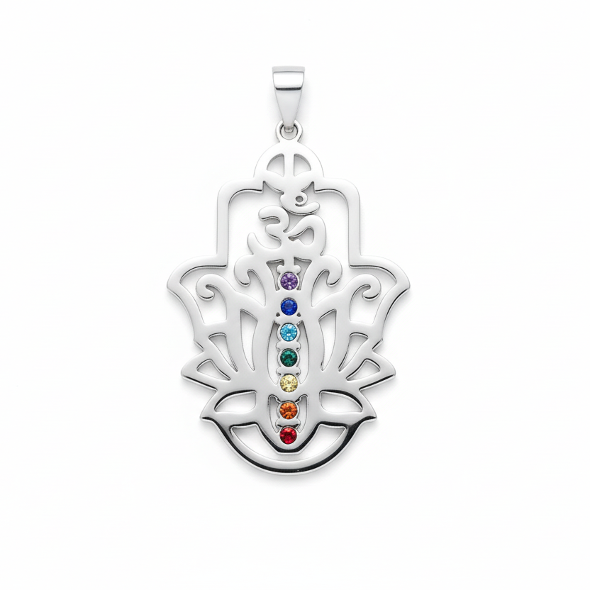 collar-flor-de-loto-om - Mundo Tibet