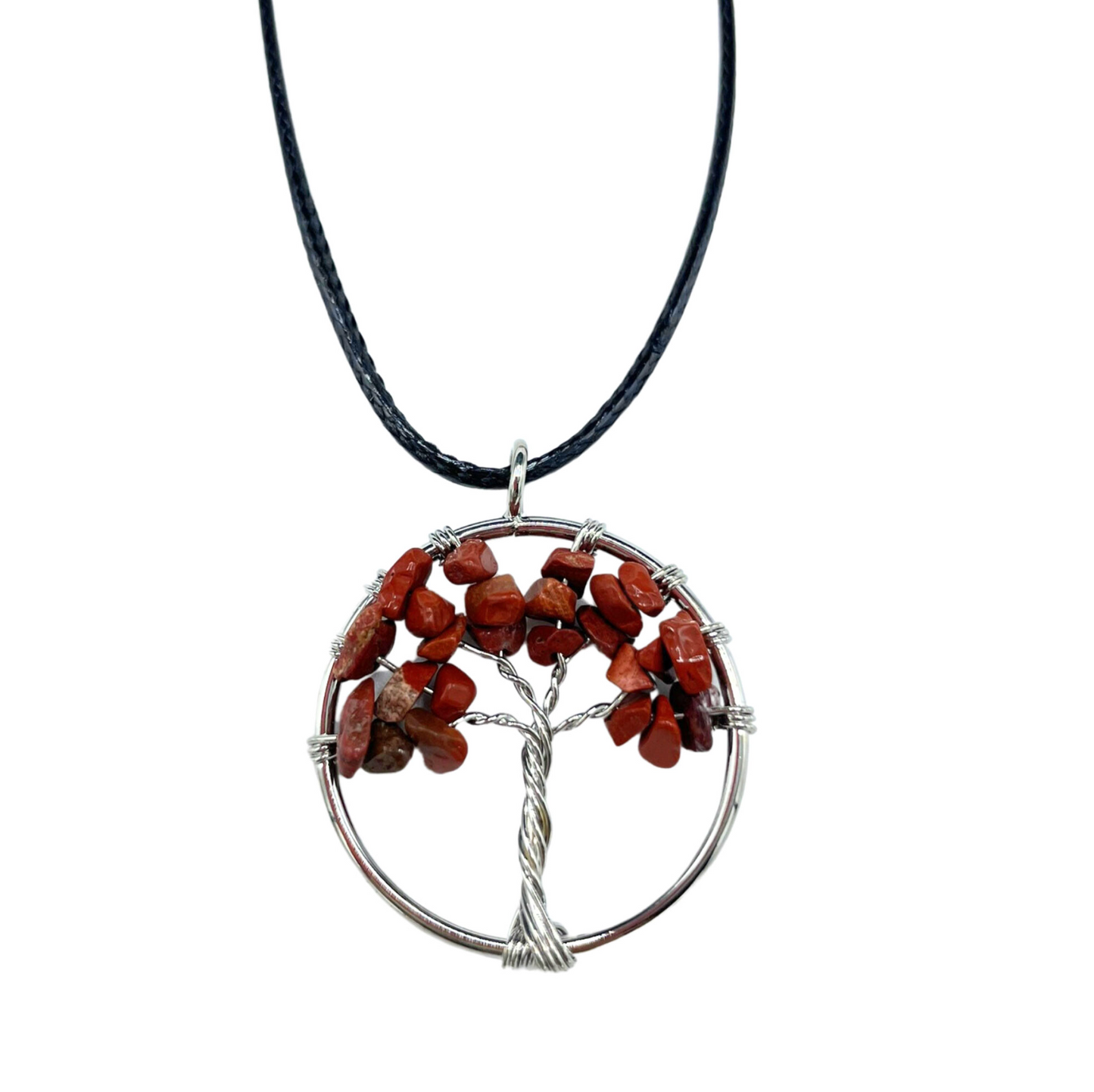 Colgante árbol de la vida de jade rojo - Mundo Tibet