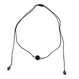 pendientes de obsidiana y hematita - Universo tibetano