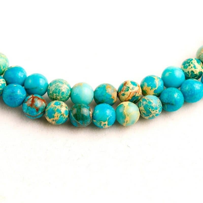 collar con 108 cuentas de mala - Turquesa - Mundo Tibet
