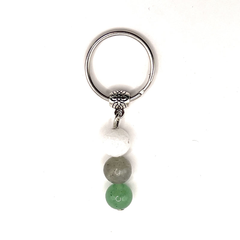 llave de llaves, piedras preciosas, lapislázuli, labradorita, aventurina - Mundo Tibet
