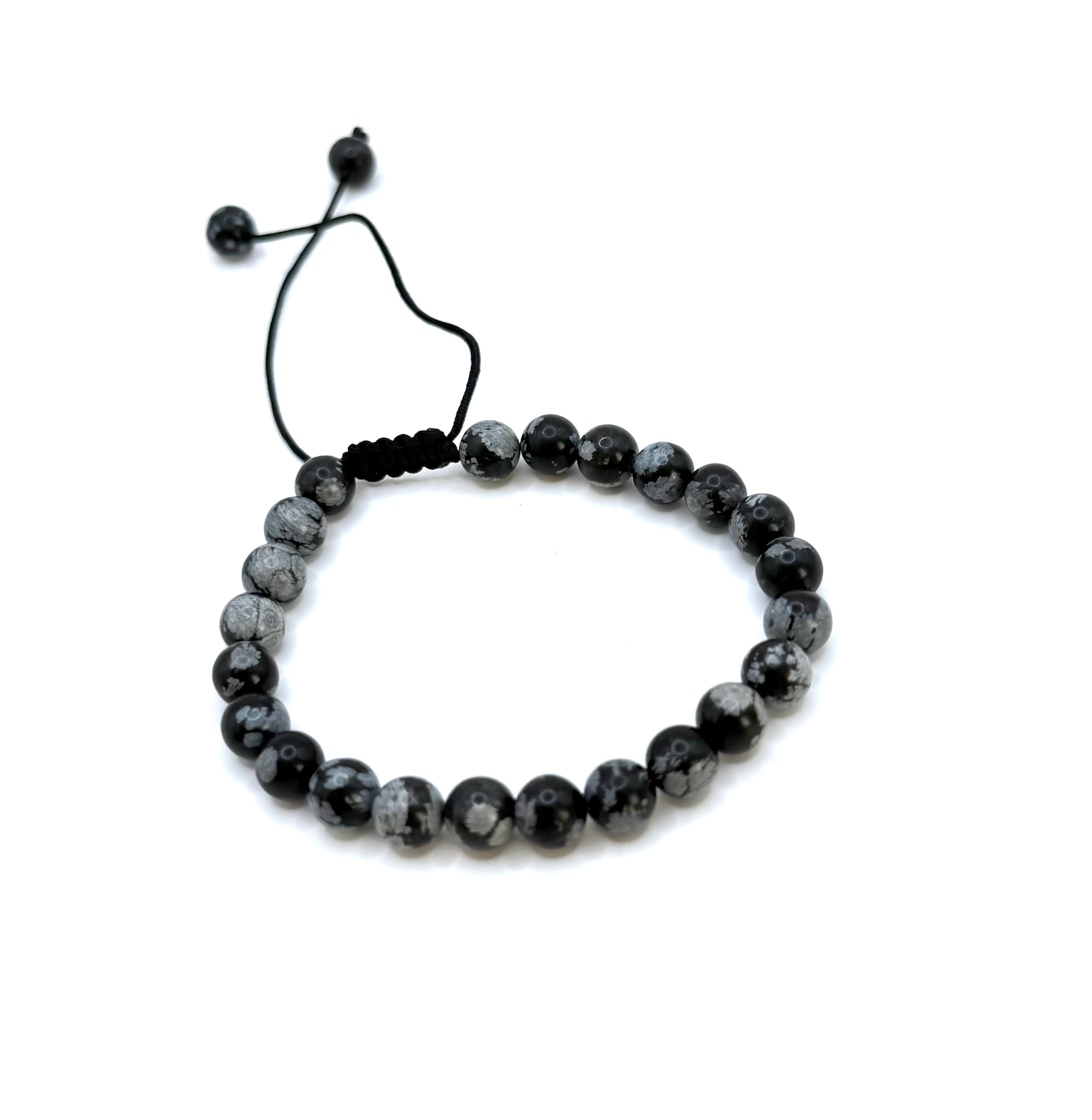 Correa de equilibrio y protección - Ajustable - Obsidiana Blanca - Mundo Tibet
