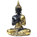 estatua budista, mudra de oración, vestida con un loto - Mundo Tibet